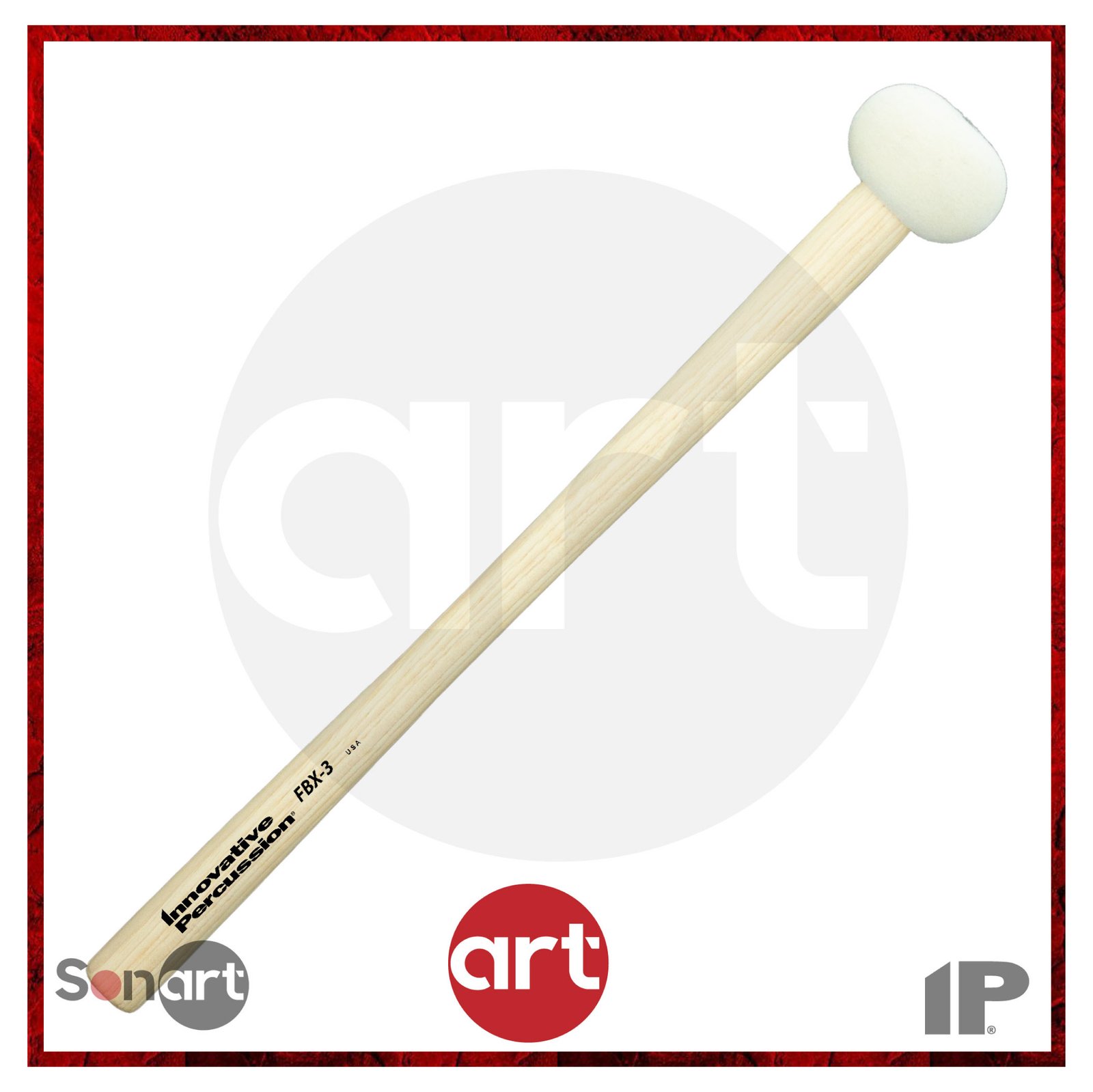 Mazos para Bombo Marching IP FBX-3 Field Series Mango Cónico Duro