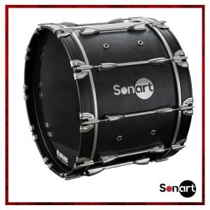 Bombo Marching Sonart BBPS-20FC 20x14 con acabado en fibra de carbono