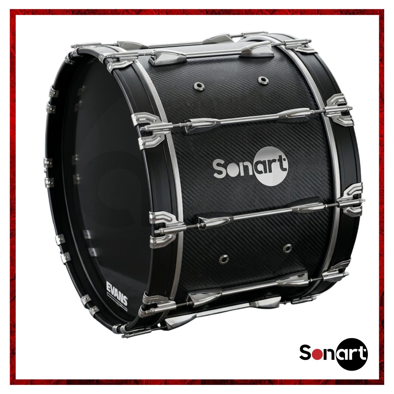 Bombo Marching Sonart BBPS-22FC 22x14" Fibra de Carbono