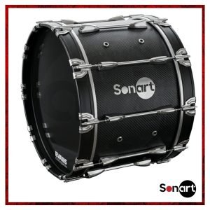 Bombo Marching Sonart BBPS-24FC 24x14" Fibra de Carbono | Evans MX Black