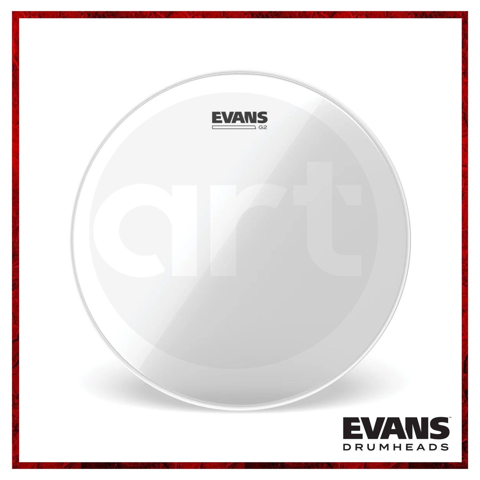 Timbal Evans G2 Clear 14" Transparente