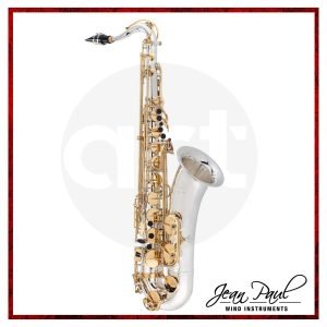 Saxofón Tenor Profesional Jean Paul TS-860SL con cuerpo plateado y teclas doradas