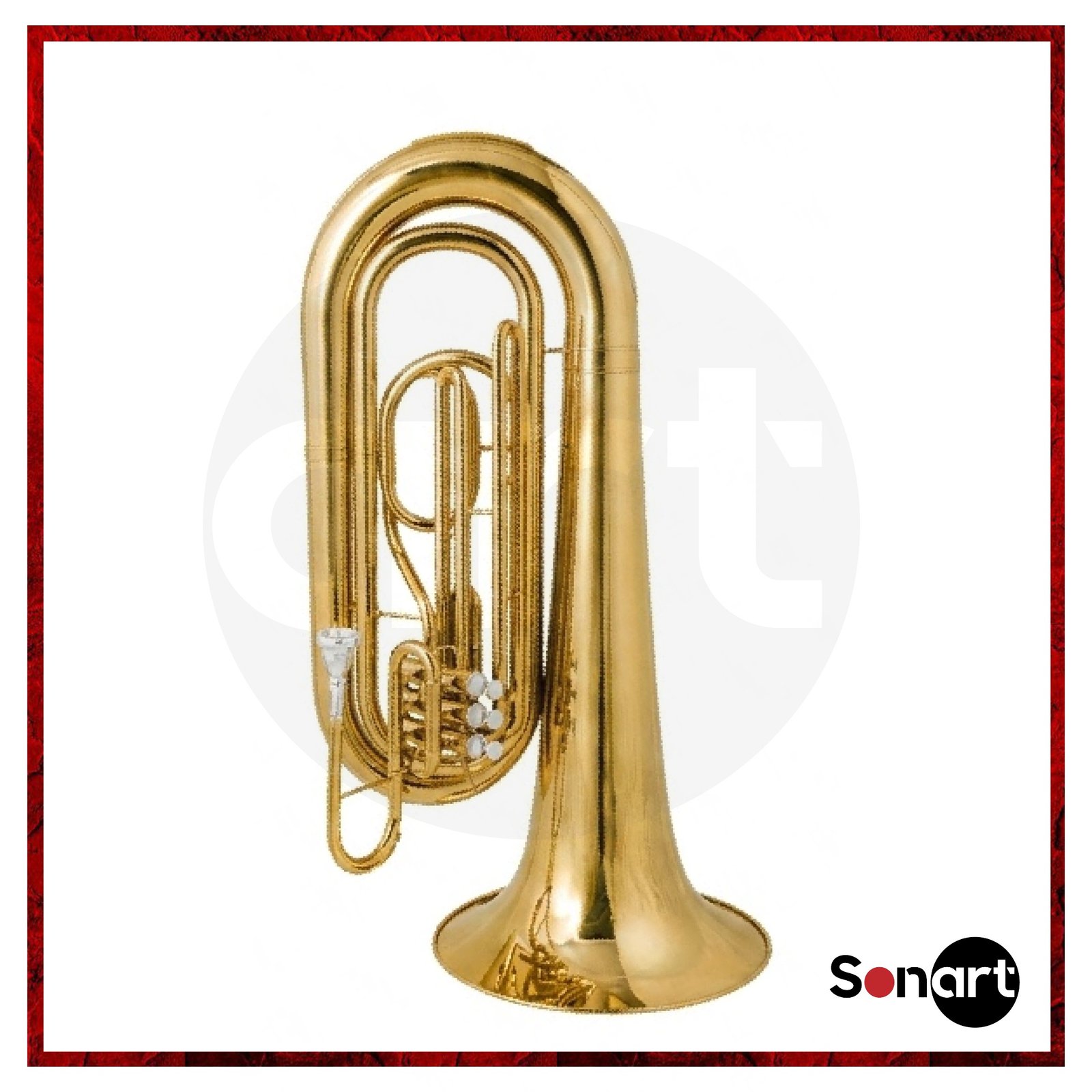 Tuba de marcha Lujov 4/4 acabado dorado